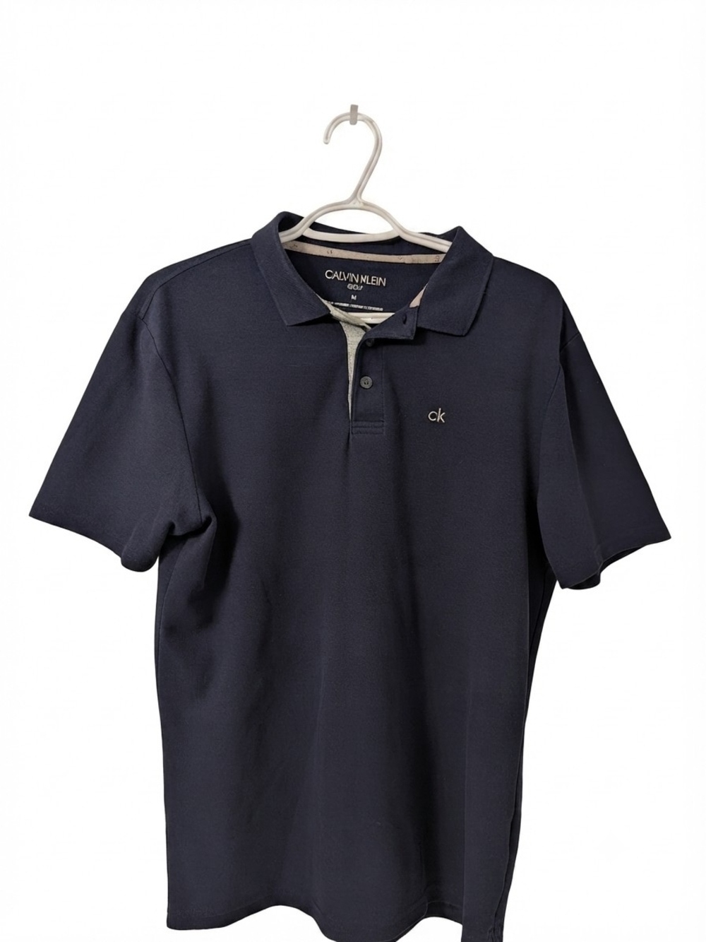 CK Golf Navy Blue Short Sleeve Polo Shirt (Medium) Calvin Klein